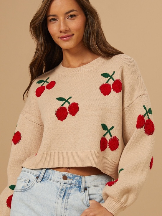 Altar'd State Sweaters - Altar'd State Charli Cherry Sweater